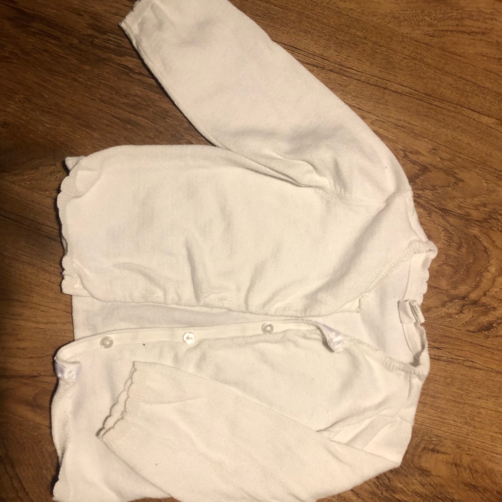 White cardigan